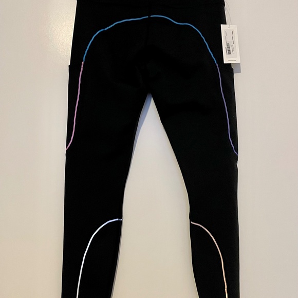 Outdoor Voices Frostknit 7/8 Leggings - Black/rainbow reflective OV BNWT! - Picture 9 of 10